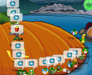 A picture of puffles at the Berg, ruined only by SOMEBODY (tut tut) doing E+O.